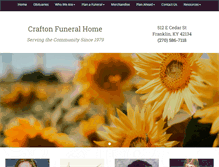 Tablet Screenshot of craftonfuneralhome.com